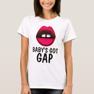 Camiseta BABY TEM FALHA, T-shirts DE GAROTA DENTE FECHADA
