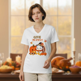 Camiseta Baby Turkey And Pumpkin Celebrating Thanksgiving 