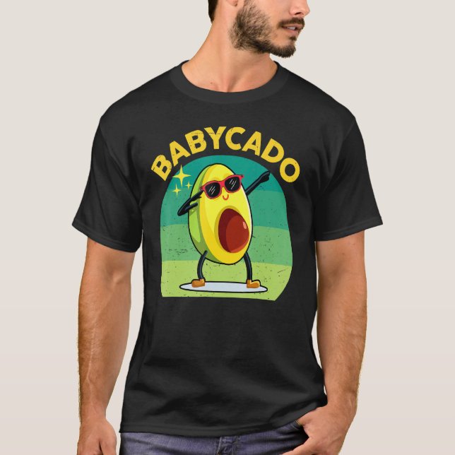 Camiseta Babycado Dabbing Avocado Crianças Mulheres Avocado (Frente)