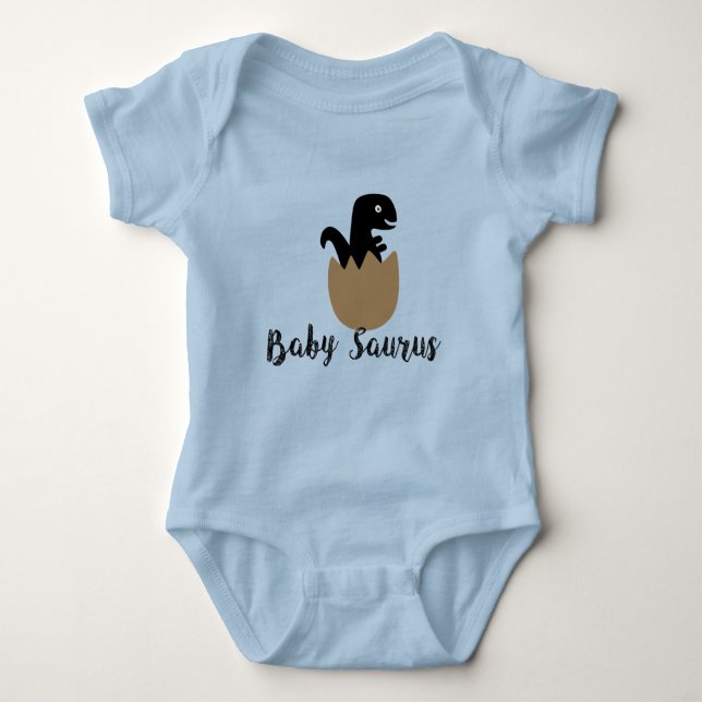 Camiseta Babysaurus, Bebê Saurus Bodysuit, Gravide (Frente)