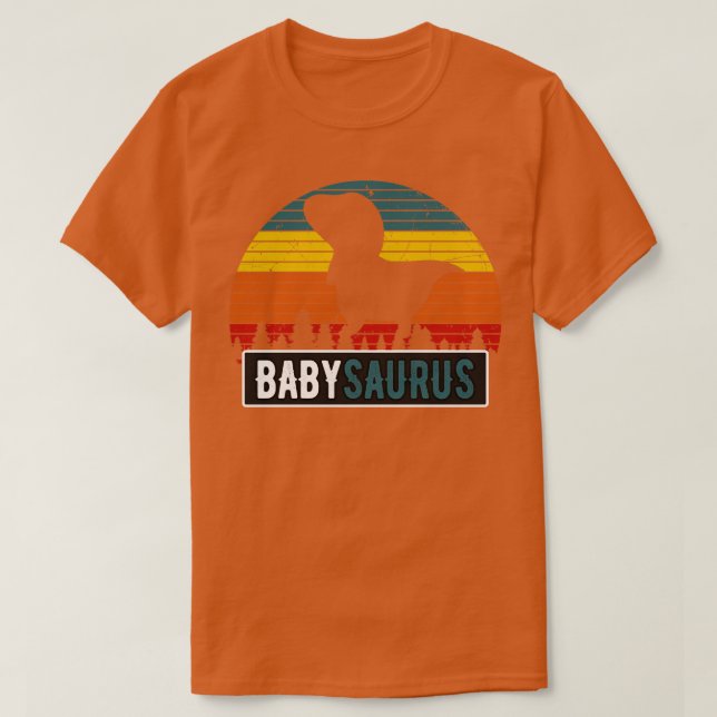 Camiseta Babysaurus Child TRex Dinossaur Retro Bebê (Frente do Design)