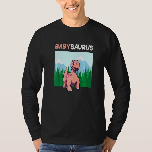 Camiseta Babysaurus Dinosaur Cute Kiddo Apatosaurus 2 (Frente)