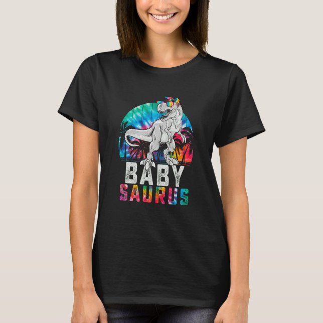 Camiseta Babysaurus Rex Dinosaur Baby Saurus Family Matchin (Frente)