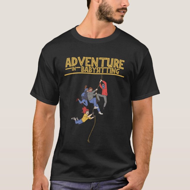 Camiseta Babysitting adventures  vintage (Frente)