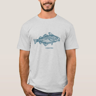 Camiseta Bacalhaus, bacalhau, peixe, pescando