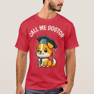 Camiseta Bacana Cão Engraçado Doutorado Doutorado