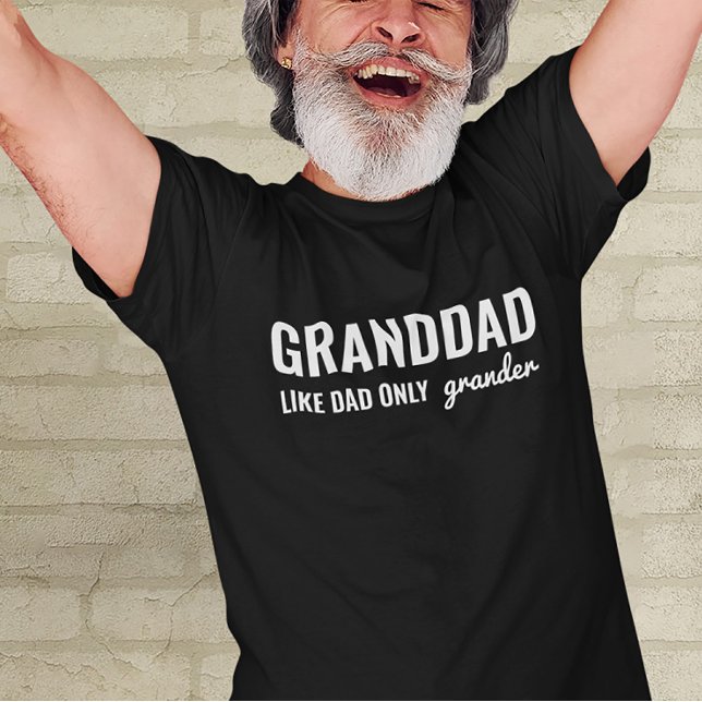 Camiseta Bacana Vovô Como Pai Só Grander (Criador carregado)