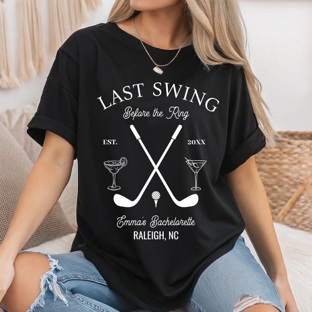 Camiseta Bach Bachelor do Clube de Golfe Personalizado (Criador carregado)