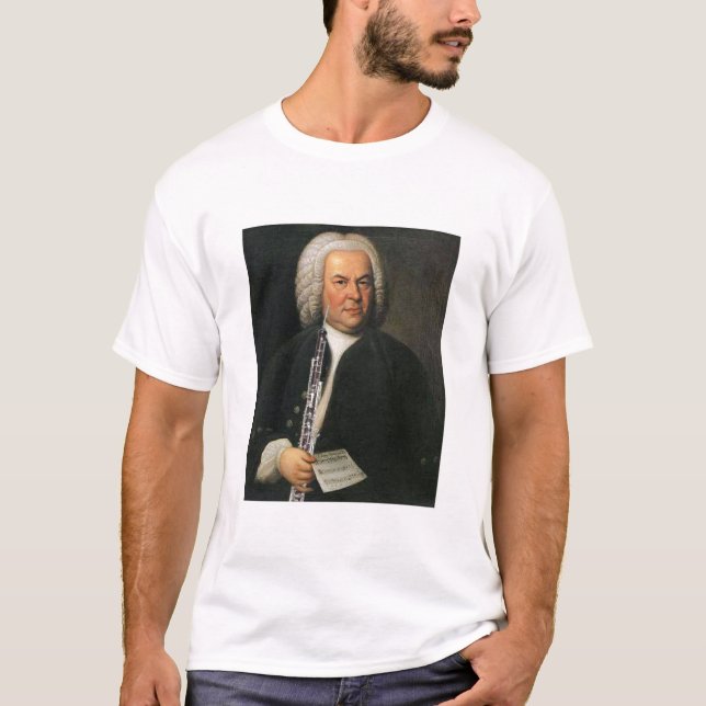 Camiseta Bach com o t-shirt do chifre inglês (Frente)