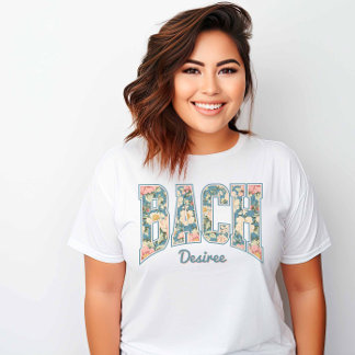 Camiseta BACH Skyline Blue Retro Floral