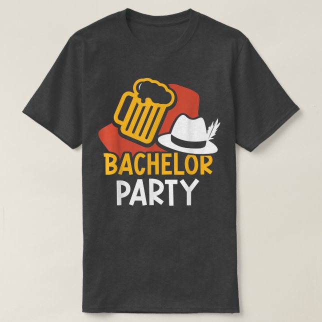 Camiseta Bachelor Party Bride Groom Team  (Frente do Design)