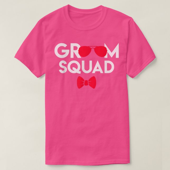 Camiseta Bachelor party decorations groom wedding  (Frente do Design)