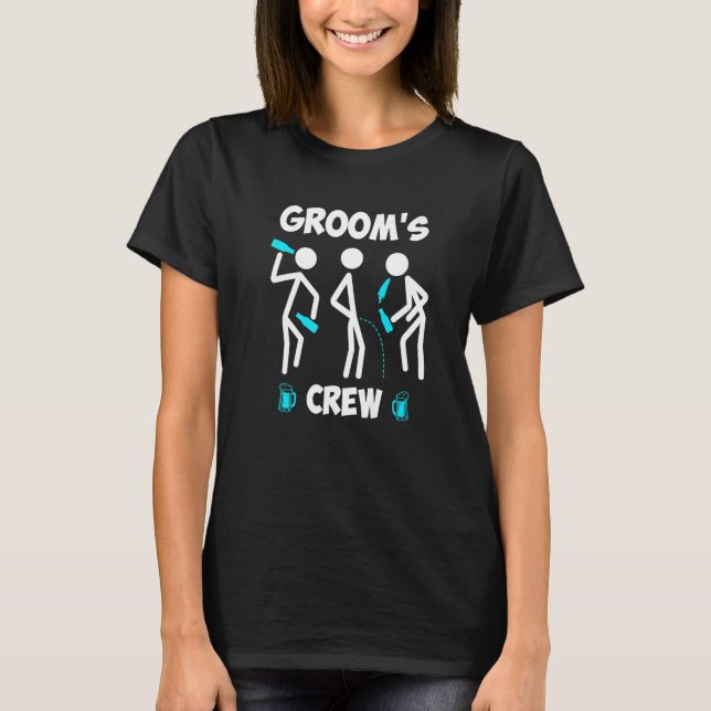Camiseta Bachelor party men team groom wedding  2 (Frente)