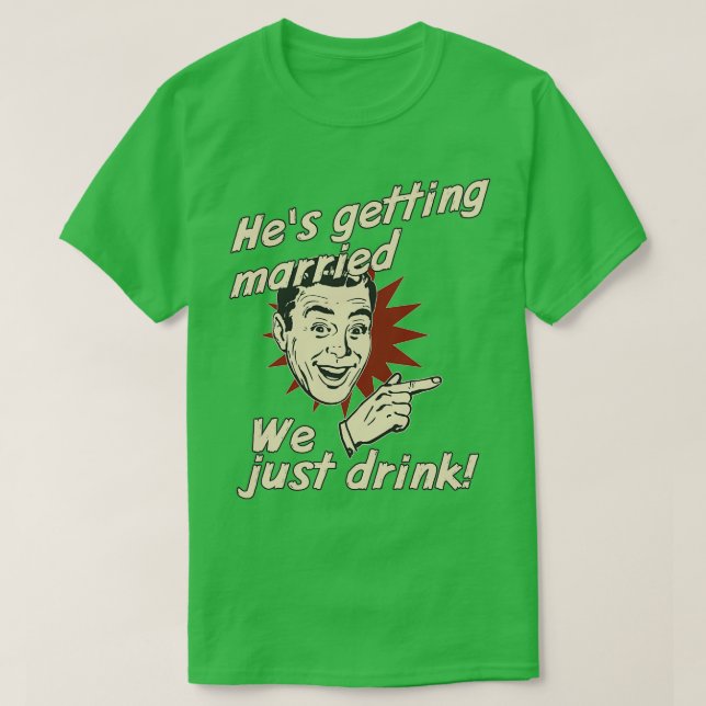 Camiseta Bachelor Party Team right (Frente do Design)