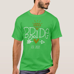 Camiseta Bachelorette Bridal De Casamento De Mulheres No Fi