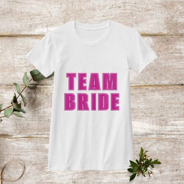 Camiseta Bachelorette cor-de-rosa quente com estilo de visu (Criador carregado)