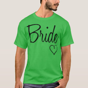 Camiseta Bachelorette de Casamento de Coração de Noiva Bran