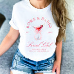 Camiseta Bachelorette de Cherries, arcos e bebês<br><div class="desc">A coleção "Arcos e Bebês Coquetes Cherries" traz um toque doce e brincalhão para qualquer celebração. A suíte apresenta um coquetel de cereja com um arco delicado, criando uma estética alegre e divertida. Com uma escrita elegante e sotaques suaves, esta coleção captura uma vibração feminina, coquete, perfeita para um fim...</div>