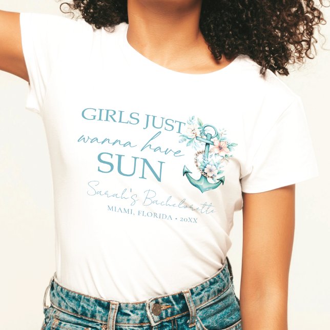 Camiseta Bachelorette de Cruise Personalizada (Criador carregado)