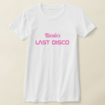 Camiseta Bachelorette de Espaço Retroativo Moderno<br><div class="desc">Camisa T da Bachelorette de Espaço Retroativo Moderno</div>