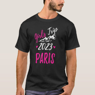 Camiseta Bachelorette de Férias Viagem das Meninas de Paris