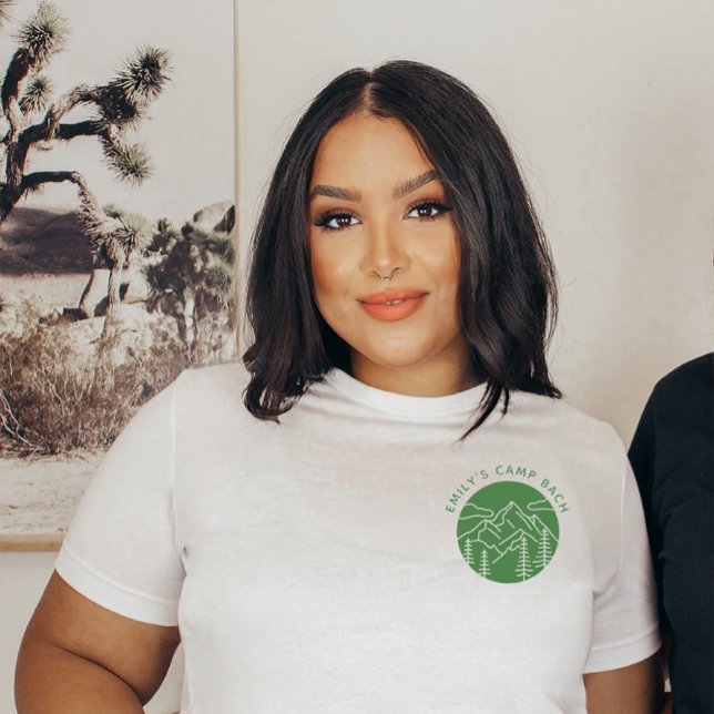 Camiseta Bachelorette de Tripulação de Camp Personalizado (Criador carregado)