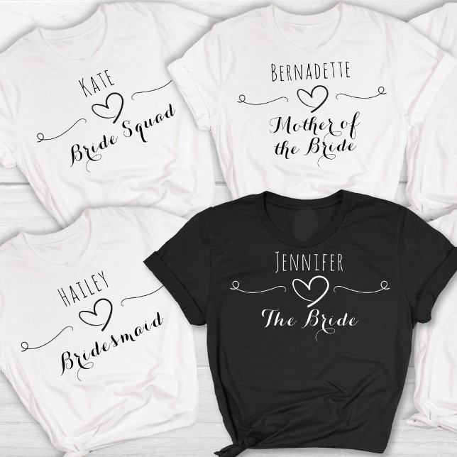 Camiseta Bachelorette Hen Bridal Party - Nome (Criador carregado)