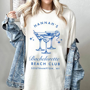 Camiseta Bachelorette Retro Modern Minimalista Bridesmaid