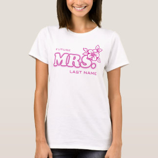 Camiseta Bachelorette rosa "Future Mrs." Superior personali