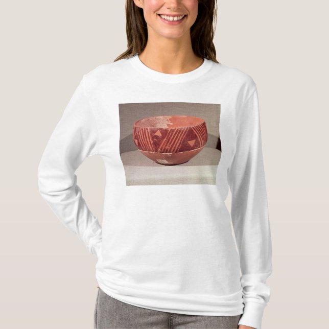 Camiseta Bacia com teste padrão triangular, de Banpu, (Frente)