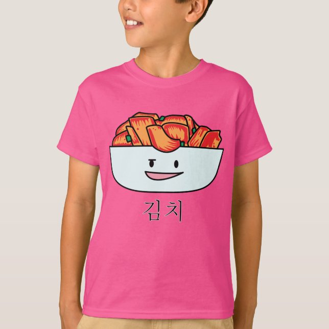 Camiseta Bacia feliz de Kimchi Kimchee - design feliz dos (Frente)