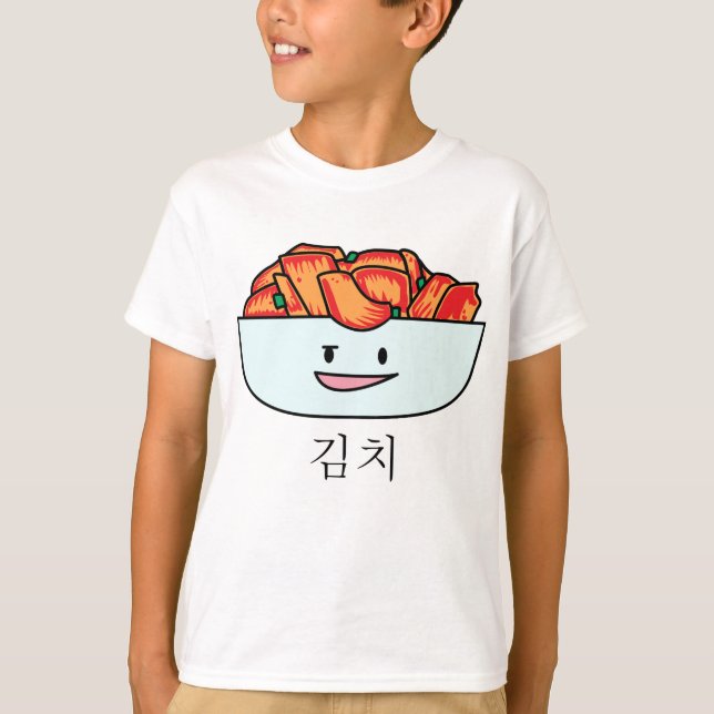 Camiseta Bacia feliz de Kimchi Kimchee - design feliz dos (Frente)