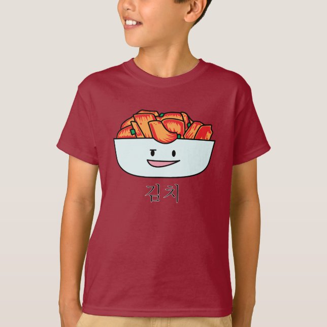 Camiseta Bacia feliz de Kimchi Kimchee - design feliz dos (Frente)