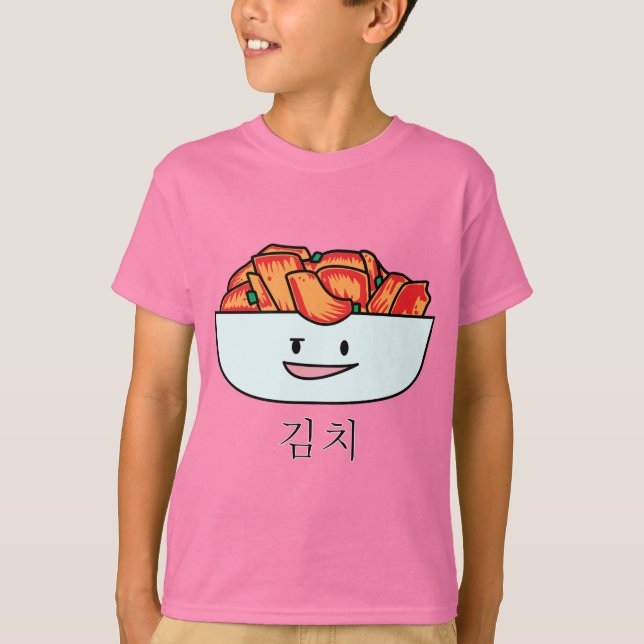 Camiseta Bacia feliz de Kimchi Kimchee - design feliz dos (Frente)