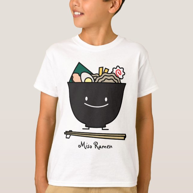 Camiseta Bacia feliz dos Ramen (Frente)