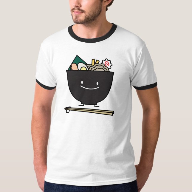 Camiseta Bacia feliz dos Ramen (Frente)