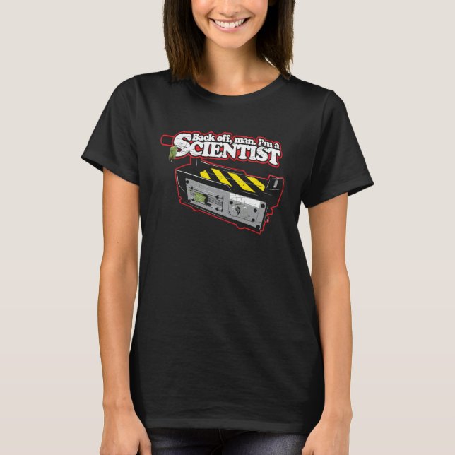 Camiseta Back off man I m a scientist Nerd Geek Graphic (Frente)
