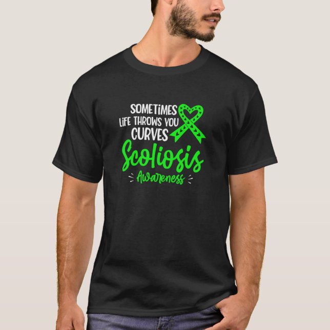 Camiseta Back Surgery Recovery Scoliosis Awareness  13 (Frente)