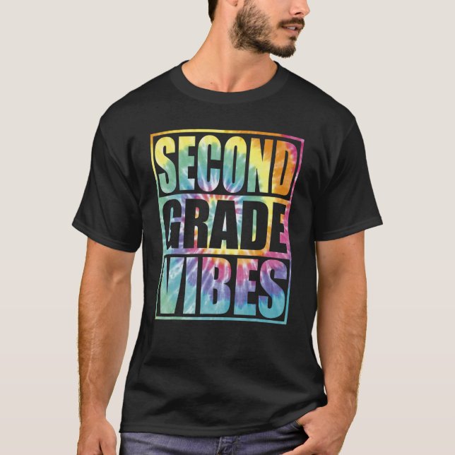 Camiseta Back To School 2nd Grade Vibes Second Grade Teache (Frente)