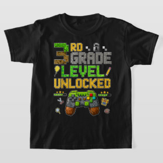 Camiseta Back to School 3rd Grade Boys Gamer T-Shirt