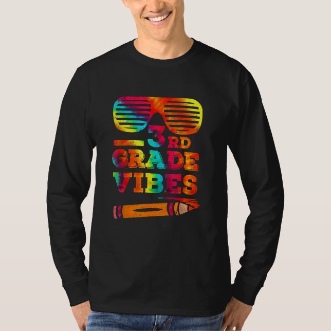 Camiseta Back To School 3rd Grade Vibes  Third Grade Tee (Frente)