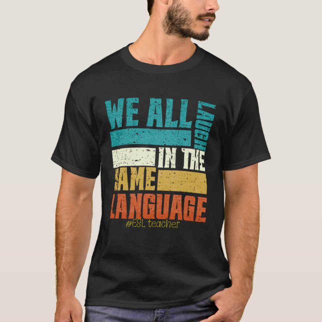 Camiseta Back To School First Day ESL Teacher ESOL Student  (Frente)