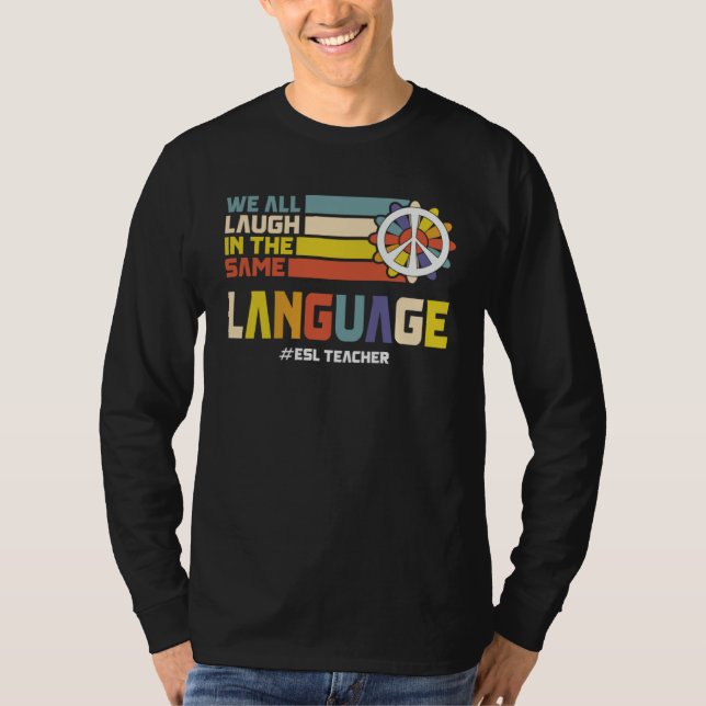 Camiseta Back To School First Day ESL Teacher ESOL Student  (Frente)