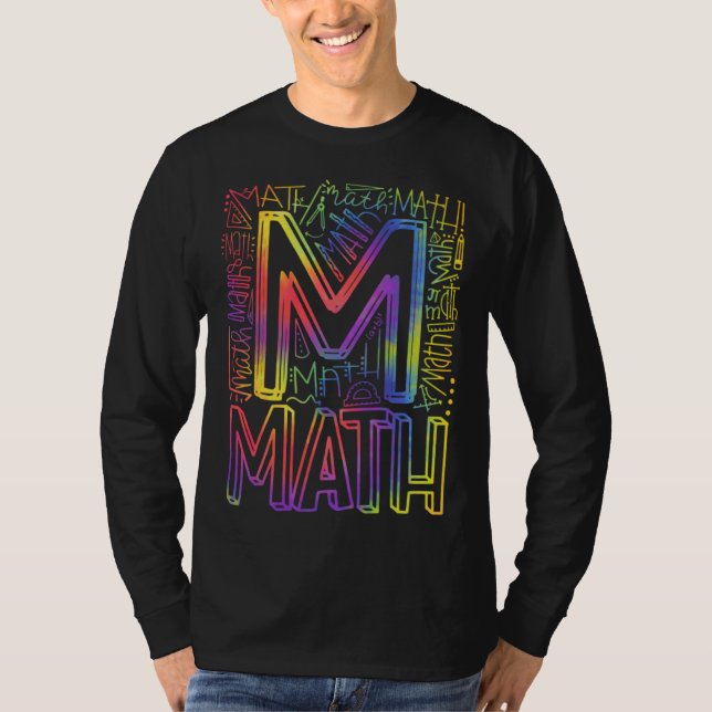 Camiseta Back To School First Day of School Math Teachers T (Frente)