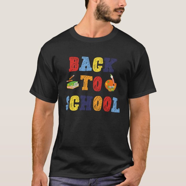 Camiseta Back to School For Teachers Students And Parents (Frente)