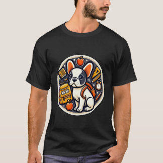 Camiseta Back To School French Bulldog Dog Boys Girls Owner