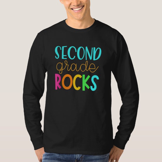 Camiseta Back To School Girls Boys 2nd Teacher Team S Secon (Frente)