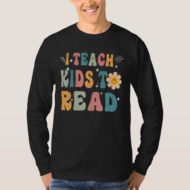 Camiseta Back To School I Teach Kid to Read Men Women Readi (Frente)