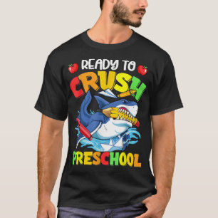 Camiseta Back To School I'm Ready To Crush Preschool Shark 
