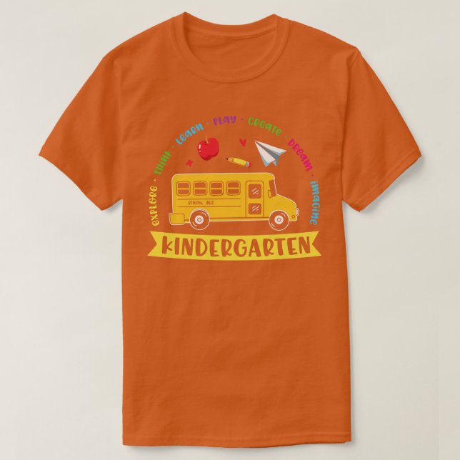 Camiseta Back to school-kindergarten (2) (Frente do Design)